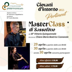 MasterClass di Sassofono del M° Vittorio Quinquennale