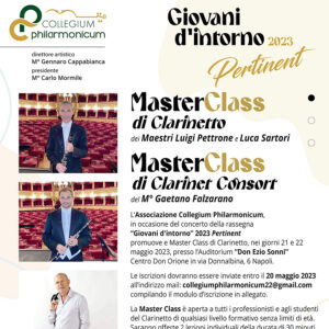 MasterClass di Clarinet Consort del M° Gaetano Falzarano